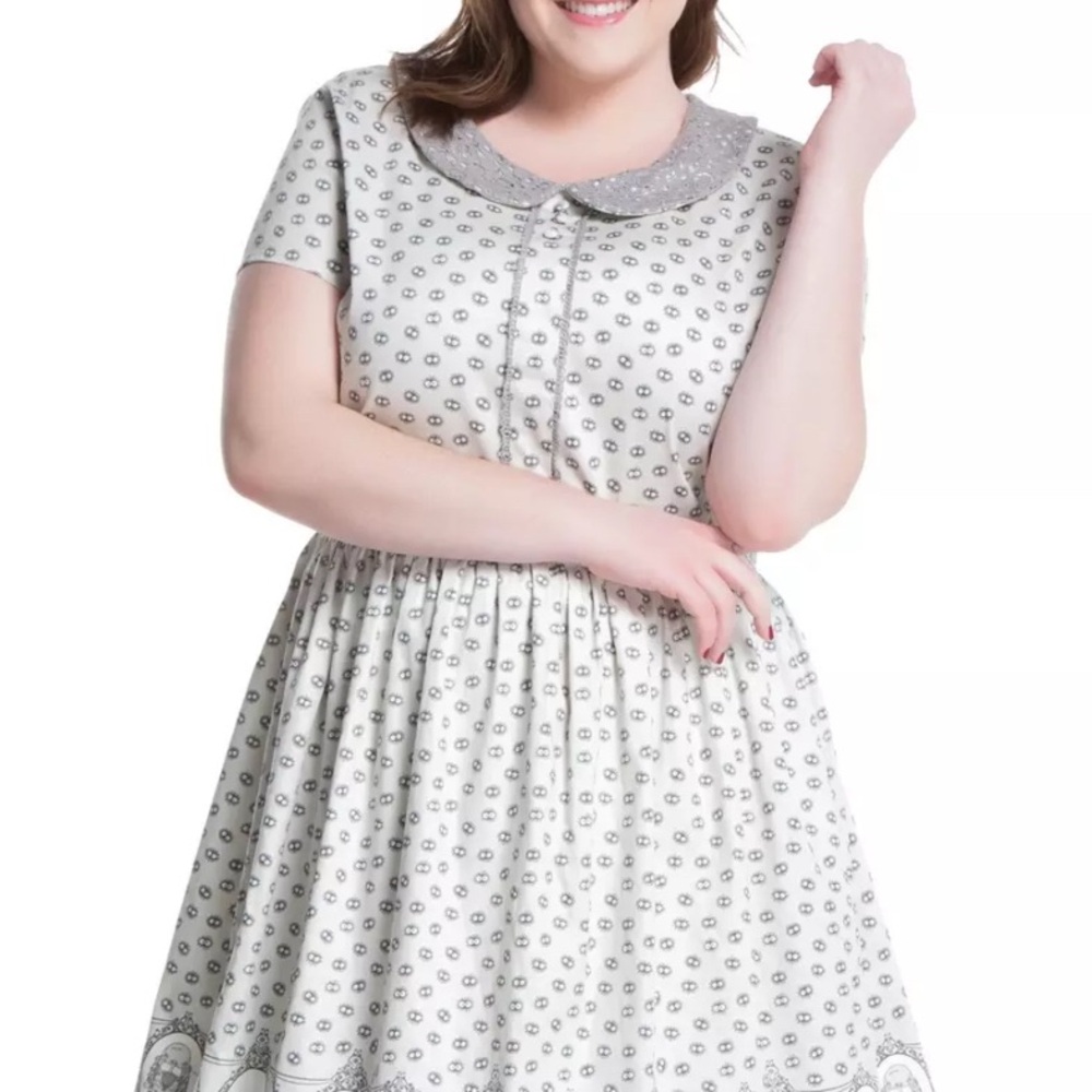 Her Universe Gray and White Totoro Dress